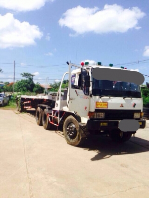 ขายสิบล้อหัวลากพร้อมหาง MITSUBISHI เครื่อง 6D16 turbo 220 แรง หาง 2 เพลา 12 เมตร