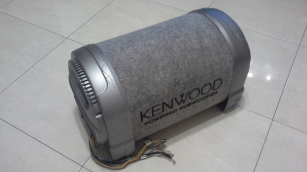 Subwoofer Kemwood แบบตู้หลอด ดอกซับ 8" มีแอมป์ในตัว