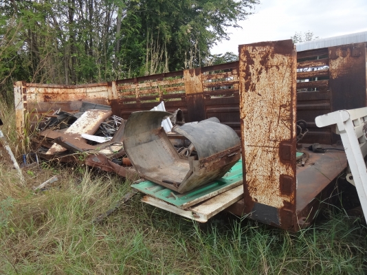 ขายด่วน  ซากรถ  10  ล้อพ่วง  แม่-ลูก  ดั้มพ์  HINO  MEGA  260