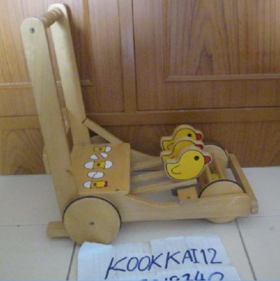 รถผลักเดินงานไม้ 2 คัน น้องหมาและกุ๊กไก่ น่ารักๆ สำหรับลูกน้อย ขายครับ