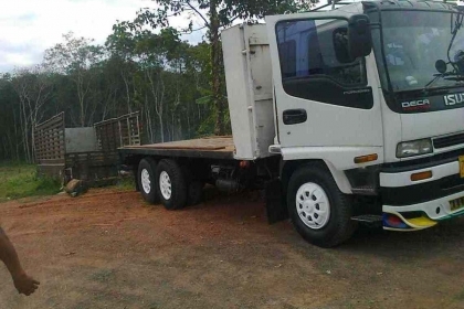 10ล้อช่วงยาวพื้นเรียบISUZU DECA195ปี-38 ยาว6.20ม
