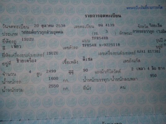 ขายรถกะบะอีซูซุตอนเดียวปี38 สภาพดีพร้อมใช้คับ