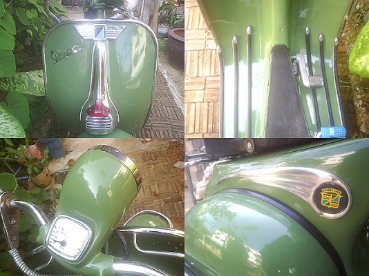ขาย vespa 150 แต่งใส่ชุดแฮนด์แป๊บเครื่องดีสีสวยทะเบียนพร้อมโอนมีรูปครับบ