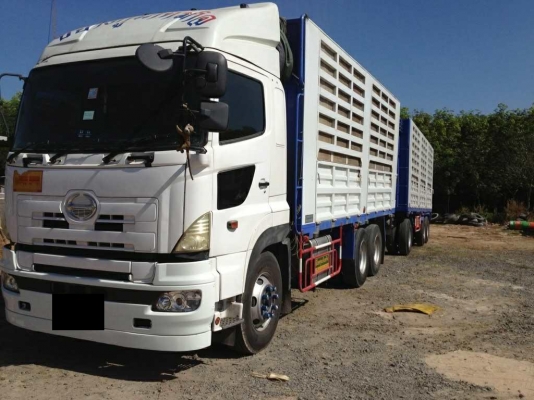 ขายรถพ่วง HINO S7 เครื่อง 414 แรง รถนอกกระบะคอกเกษตรไม่ดั๊มพ์ รถสวยทะเบียนพร้อม