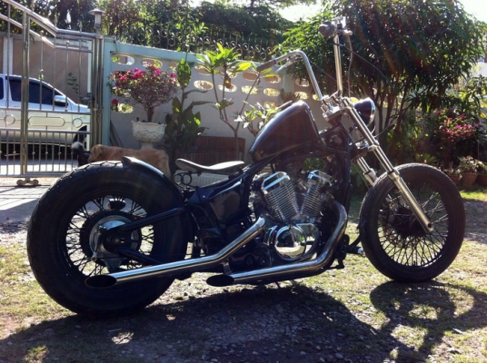 ขาย...steed 400 ประกอบใหม่แต่ง old school.... 57000