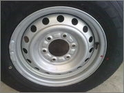 ขายกะทะล้อขอบ15 6รู พร้อมยาง215/70/15 BRIDERTONE R623 1 ชุด ราคา : 5,500.00 บาท