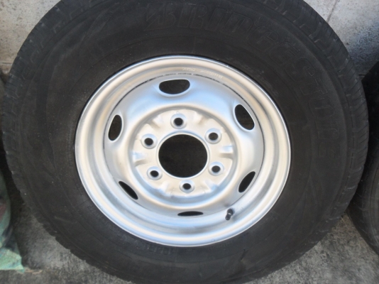 ล้อกะทะ 14นิ้ว 6รู + ยาง195R14