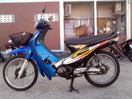 ขออนุญาติขาย HONDA WAVE 110S สีน้ำเงินดำ สตาร์ทเท้า