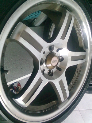 ขายล้อ พร้อมยางลาย5ก้าน  17 7.5 กระจังหน้าhonda 08 ชายล่างแท้ honda accord 08แท้