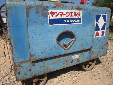 ขาย-เครื่องปั่นไฟ + เครื่องเชื่อม ในตัว พร้อมสายเชื่อม YANMAR: YW 200AS มือสองญี่ปุ่น สภาพยังดูดี