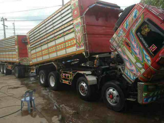 ขายรถ 24 ล้อพ่วงแม่-ลูกดัมพ์ HINO MEGA 344 แรงม้าปี 2553 ราคา 2650000