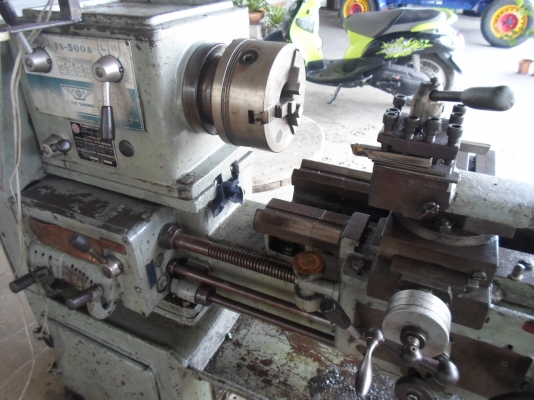 แท่นกลึง ต้าชิง 500 A  เกียร์บล็อก 3 เพลา พร้อมใช้งาน 65,000