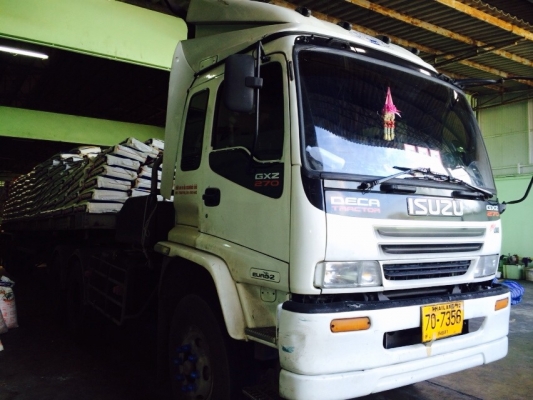 ขายหัวลากอีซูซุเด้กก้า270พร้อมหางพื้นเรียบ3เพลา