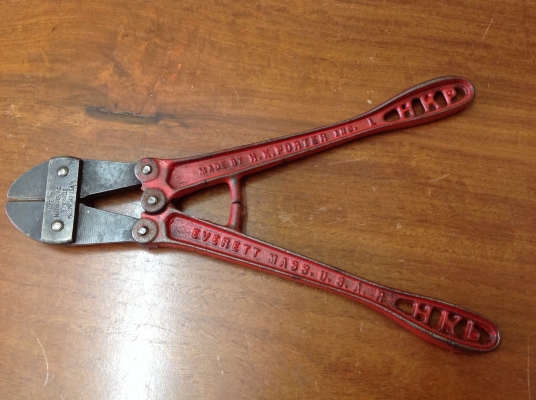 ขายกรรไกรตัดเหล็ก ตัดหัวน็อต Vintage ปี 1855 Made by H.K.Porter Mass.