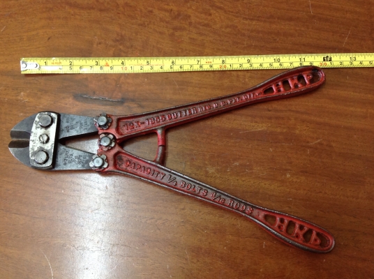 ขายกรรไกรตัดเหล็ก ตัดหัวน็อต Vintage ปี 1855 Made by H.K.Porter Mass.