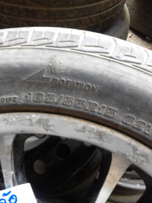 ขอบ 15  แม๊ก 4 รู 100 มม. พร้อมยางBRIDGESTONE 185/55R15   T.081-427-3941