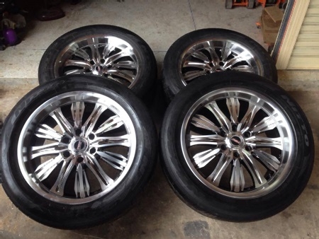 เเม็ก TAW ขอบ20 6รู139 กว้าง9.5 ออฟ25 พร้อมยาง Nitto 265/50/20