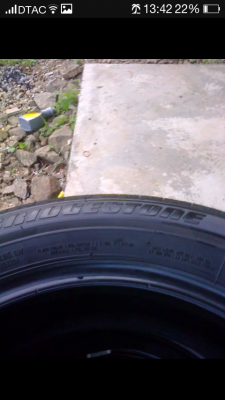 ยางบิดโตน16565R14ปี12สวยดอกเต็มมี3เส้น