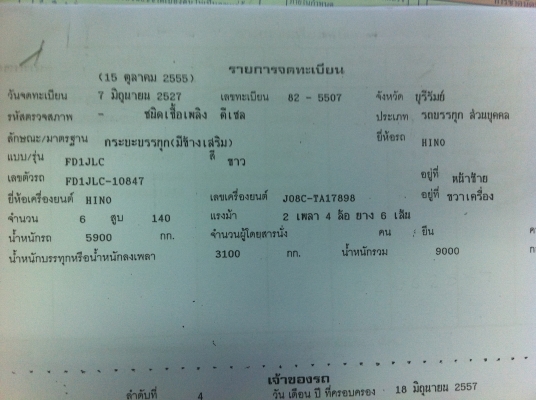 HINO FD หัวสิงห์ไฮเทค เครื่อง JO8C TURBO Inter ช่วงล่างใหญ่ สภาพสวยมาก