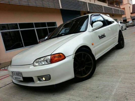 ขายEG-3D สีขาวมุก SUNROOFแท้ ติดLPG ล้อEMOTION ดิส4ล้อ ท่อDYNAMIC ไฟตัดหมอกแท้ แก็ปSPOON สวยๆคับ