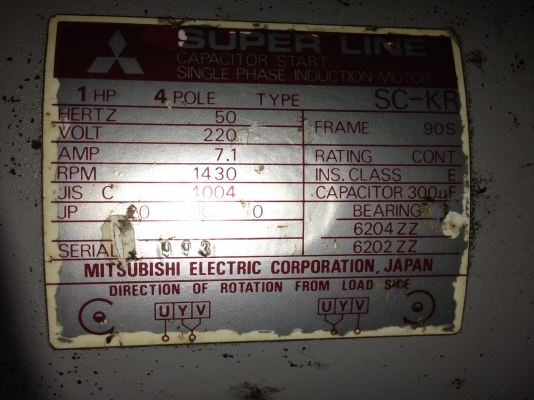 ปั๊มลม puma 1 แรง ถัง 92 ลิตร มอเตอร์มิตซู