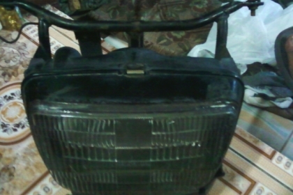 แฮนเด์เนียมหมอบ33mm.+สติ๊กเกอร์ KR-ZX-VIC +กรอบไฟท้ายแบน ฯลฯ ของใหม่มือ1!! และแตรนอกนำเข้า