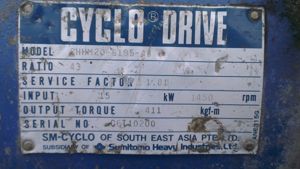 Sell> ขายมอเตอร์เกียร์ Mitsubishi Sumitomo Cyclo-Drive 20HP(แรงม้า) 1:43 35 RPM. 3 เฟส 380V. สภาพสวย เดินนิ่ม ราคาประหยัดครับ Sell> ขายมอเตอร์เกียร์ Mitsubishi Sumitomo Cyclo-Drive 20HP(แรงม้า) 1:43 35 RPM. 3 เฟส 380V. สภาพสวย เดินนิ่ม ราคาประหยัดครับ