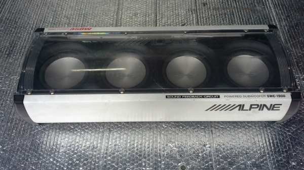 Subwoofer Alpine แอมป์ในตัว 350W เบสนุ่มลึก ตึบๆ