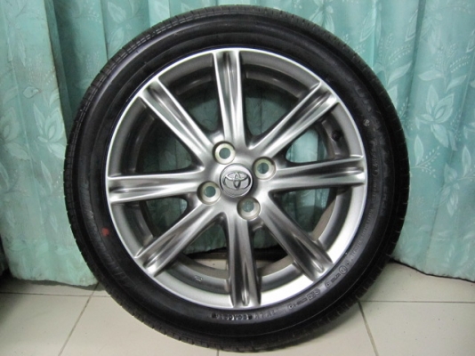 ขายล้อแม็กป้ายแดง VIOS ตัว TOP ขอบ 16 พร้องยางปี 14 สภาพใหม่ๆ