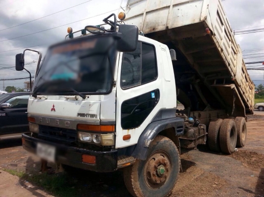 ขายรถบรรทุกสิบล้อดัมพ์ MITSUBISHI TURBO TF#1,3xx เครื่องดี แชสซีสวย แอร์พร้อม