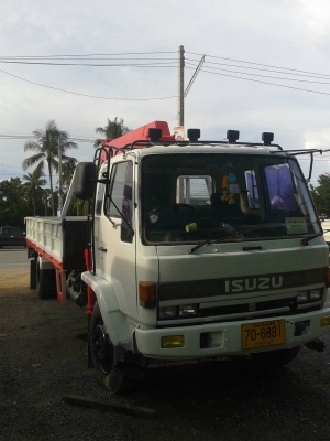 ขายด่วน อีซุซุ ร๊อคกี้ 195 เฮี๊ยบ Unic 3.7 ตัน 4 ท่อน รถยาว 7.20 เมตร ราคา 790,000  พร้อมใช้