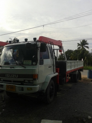 ขายด่วน อีซุซุ ร๊อคกี้ 195 เฮี๊ยบ Unic 3.7 ตัน 4 ท่อน รถยาว 7.20 เมตร ราคา 790,000  พร้อมใช้