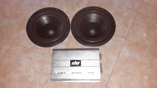 ขาย ลำโพง supwoofer 12"พร้อม amp 1500 w