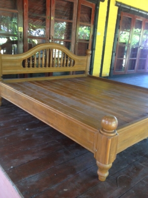 เตียงไม้สัก 6 ฟุต