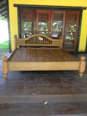 เตียงไม้สัก 6 ฟุต