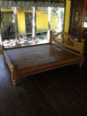 เตียงไม้สัก 6 ฟุต