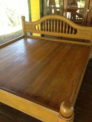 เตียงไม้สัก 6 ฟุต