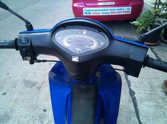 wave125r ปี47 ubox สีน้ำเงินดำ กท496 เครื่องดี
