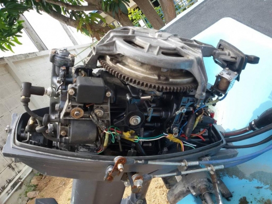 เครื่อง Yamaha 30แรงม้า 2จังหวะ หางสั้น สตาร์ทไฟฟ้า 38000 บาท