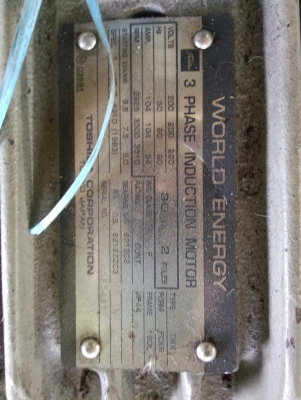 ขายมอเตอร์ 40 แรงม้า (30kw)ไฟ 380 สภาพสวยมากๆพร้อมใช้งาน ขายมอเตอร์ 40 แรงม้า (30kw)ไฟ 380 สภาพสวยมากๆพร้อมใช้งาน