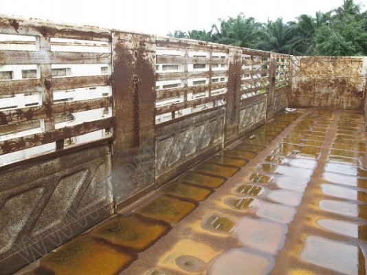 หางพ่วงเทเลอร์คอกสูง 3 เพลา บริษัทสามมิตร ปี46