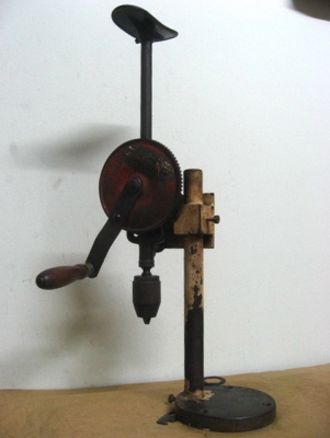 +++ สว่านมืองานเก่า พร้อมแท่น goodell pratt company +++