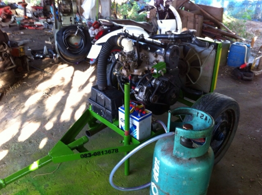 ขายเครื่องสูบน้ำใช้แก๊ส LPG 100\%ราคา 32000