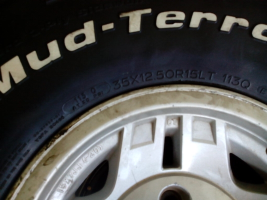 ขายยาง BF mud km 2 35/12.5/15 สวยๆเลยครับ