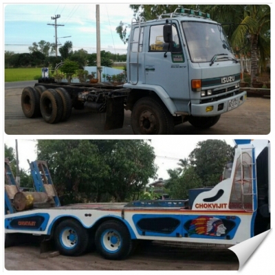 ###ISUZU 195 Hp นางฟ้า เกียร์ZF วางเครื่อง 6HE1 TURBO 230 Hp วางกระบะบรรทุกรถเกี่ยวลูกนี้ครับ###