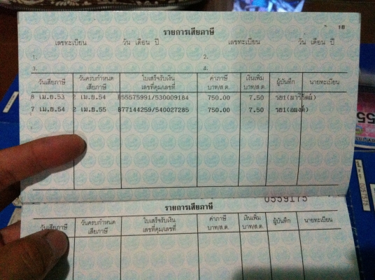เล่มทะเบียน Nissan SG720 (ดัสสัน 720) เล่มทะเบียน Nissan SG720 (ดัสสัน 720)
