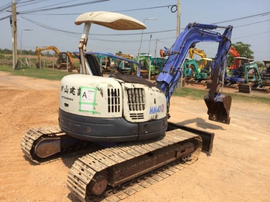 ขายรถแบคโฮ MITSUBISHI MM40CR-2 คอลโทรลน้ำมัน ปั้มนิ้ว นำเข้าจากญี่ปุ่น มีVDOการทำงาน