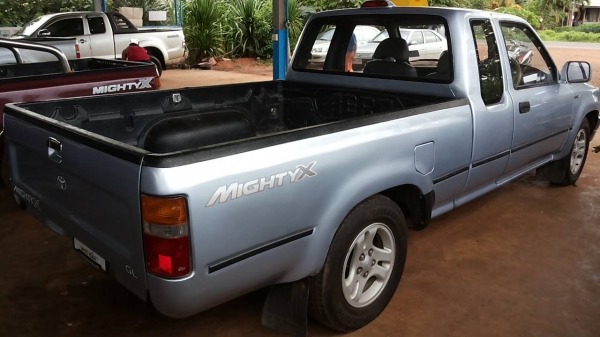 ***ขายแล้วครับขอบคุณ Truck2hand ขายกระบะแค็ปสวยๆ TOYOTA ไมตี้เอ็กซ์ 2.5 โป่งหน้า-หลัง ตาเต็มแท้ ปี41/98 เครื่องเดิมเกียร์เดิม 2L 2.5 แน่นๆ แห้งๆ ไม่มีเยิ้ม แรงดีไม่มีตก เกียร์แน่นไม่หอนไม่หลุด ช่วงล่างหนึบคัสซีสวยไม่มีปะไม่มีดาม กระบะสวยมีพื้นปูกระบะ หน้า