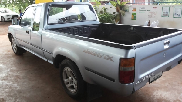 ***ขายแล้วครับขอบคุณ Truck2hand ขายกระบะแค็ปสวยๆ TOYOTA ไมตี้เอ็กซ์ 2.5 โป่งหน้า-หลัง ตาเต็มแท้ ปี41/98 เครื่องเดิมเกียร์เดิม 2L 2.5 แน่นๆ แห้งๆ ไม่มีเยิ้ม แรงดีไม่มีตก เกียร์แน่นไม่หอนไม่หลุด ช่วงล่างหนึบคัสซีสวยไม่มีปะไม่มีดาม กระบะสวยมีพื้นปูกระบะ หน้า