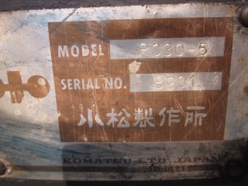 รถขุดสวยๆมาแล้วครับ - รถขุด แบคโฮ KOMATSU PC30-5 มือสองญี่ปุ่น เครื่อง 3 สูบ